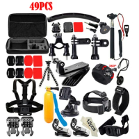 42PCs Action Camera Accessories Kit for GoPro Hero 8 Max 7 6 5 4 Black GoPro 2018 Session Fusion DJI AKASO APEMAN Campark SJCAM