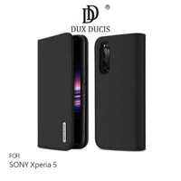 【愛瘋潮】DUX DUCIS SONY Xperia 5 WISH 真皮皮套 支架 插卡 鏡頭加高