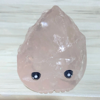 Medium Hedgie Kristal rose quartz pink/ batu lucu pajangan