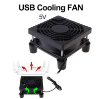 9cm/12cm Cooling Fan DC 5V USB Power Supply Quiet Fan for Router TV Set-Top Box Radiator Cooler DIY Repair Parts
