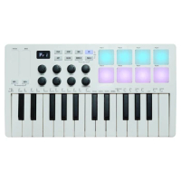 Keyboard MIDI keyboard controller portable arranger keyboard RGB striking pad