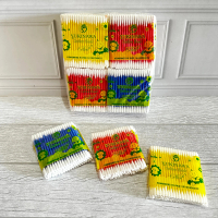 Azka Stationery SETENGAH LUSIN ( 6 BUNGKUS x 100 PCS ) Cotton Bud Dewasa Bayi dan Kosmetik Yukinawa