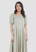 MISSISSIPPI Mississippi Dress Midi Wanita Lengan Panjang LIN000103M Green