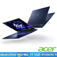 Acer 宏碁 Helios Neo 16S AI PHN16S-71-90TD 16吋電競筆電(CU9-275HX/16+16GB/1TB/RTX 5070 Ti/Win11)