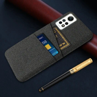 For Redmi Note 12 Pro 4G Case Luxury Fabric Dual Card Cover For Redmi Note12 Pro Note 12pro 4G 6.67" Phone Case Funda Coque Capa