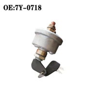 Applicable to Carter distribution box power switch Excavator ignition switch 2-wire starter with key igniter 7Y-0718 7Y0718