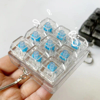 Đồ Chơi Thư Giãn Bàn Phím, Bàn Phím Cơ 9 Phím, Móc Chìa Khóa, Clicker Thư Giãn, Thích Hợp Cho Trẻ Em