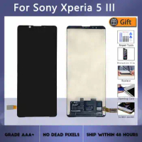 6.1" For SONY Xperia 5 III Display LCD XQBQ62/G, XQBQ52G XQBQ52B XQ-BQ72 Touch Screen Digitizer OLED monitor frame