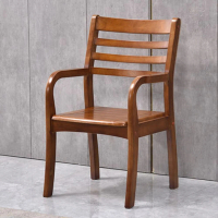 w華美家具 加高款全實木 坐高42總高90cm(椅子 實木椅子 扶手椅 餐椅 靠背椅 老人椅 預購15天)