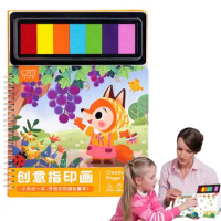 Kids Sensory Books Art Books For Kids With Fingerprint Animal Color Sorting Toys Kids Learning Educational Development Toys