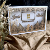 Frame Mahar Landscape 50x40 | Mahar Seserahan Rustic | Frame Mahar