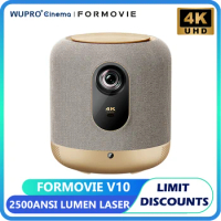 Formovie Fengmi V10 4K Laser Projector MEMC HDR10 2500ANSI Lumens Home Cinema Portable Bluetooth Audio System Smart Theater