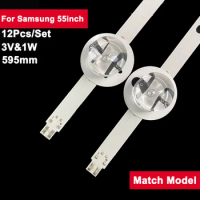 3V 1W 595mm Backlight Led Tv Bar for Samsung 55inch 55CA9550 SVS550AB5 LTA550FW01 12Pcs/Set TV Repair Parts 55CA9550 LTA550FW0