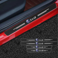 Carbon Fiber Protector Strip Sticker Auto Bumper Door Sill Anti-stepping Decal for SAAB SCANIA 9000 900 428 03-10 9-3 9-5 93 95