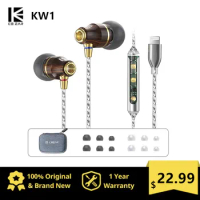 KBEAR KW1 Microphone 6 Unit Dynamic Driver Stereo Earphones Sports Subwoofer Monitor HiFi in Headset For Apple Headphones IEMS