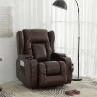 【IDEA】牛皮電動無段式按摩沙發躺椅/皮沙發(單人沙發 美甲椅 起身椅 孝親椅)
