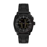 Fossil Fossil Machine Big Tic 41MM Black Stainless Steel Jam Pria FS6156