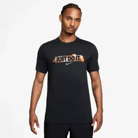NIKE Men Training Tee Just Do It Ho25 Pakaian Fitness Pria [HV4182-010] A/L Black