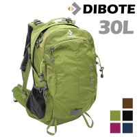 迪伯特DIBOTE 極輕特仕版。人體工學30L登山背包/登山包 -綠