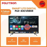SMART LITE DIGITAL TV POLYTRON 43 INCH PLD-43CV8869 / PLD43CV8869 GARANSI RESMI (MEDAN)