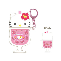 小禮堂 Sanrio 三麗鷗 Hello Kitty 壓克力造型鑰匙圈 (90 s漂浮汽水款)