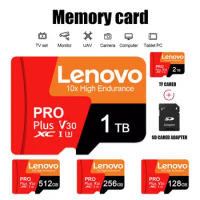 Lenovo Micro TF/SD Card 2TB 1TB Class 10 High Speed A2 Memory Card 512GB Memory Flash SD Card 256GB For Nintendo Switch Oled
