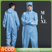 Baju Antistatik Smock Baju Lab Baju Esd Cleanroom Jumpsuit Baju