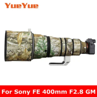 For Sony FE 400mm F2.8 GM OSS ( SEL400F28GM ) Waterproof Lens Camouflage Coat Rain Cover Lens Protective Case Nylon Guns Cloth
