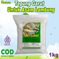 TEPUNG GARUT UNTUK ASAM LAMBUNG / PATI GARUT non Gluten Putih lembut/ TEPUNG GARUT KWALITAS PREMIUM 