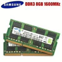 SAMSUNG 8G 2RX8 PC3 12800S DDR3 8GB 1600Mhz Laptop Memory 8G PC3 12800S 1600 MHZ Notebook Module SODIMM RAM