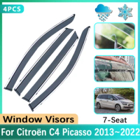 Windshield For Citroen Grand C4 Picasso Accessories 2013~2022 SpaceTourer Car Side Window Visor Rain Sun Guard Cover Car Sticker