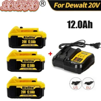 For Dewalt DCB200 20V 12000mAh Replacement Battery Compatible with For Dewalt 20V 18 v and 20 Vot Tools For Dewalt
