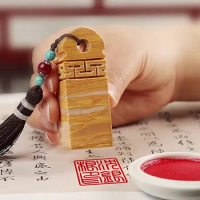 Chinese Shenmu stone square Seal, Personal Name Stamp,Custom Chinese Chop Free Chinese Name Translation Seal.