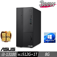 ASUS 華碩 M700ME 商用電腦 i3-13100/8G/M.2-512GB+1TB/W11P