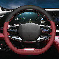 For Jaecoo J5 5 Special leather steering wheel cover, anti-slip for all seasons.