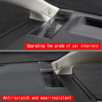 For Toyota Alphard 40 Series 2023+ Stainless Steel Car Styling Dashboard Loudspeaker Cover Interior Trim Accessories