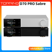 TOPPING D70 PRO SABRE DAC Hi-Res ES9039SPRO XU316 Bluetooth 5.1 LDAC Aptx-Adaptive HiFi Decoder with Remote Control