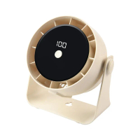 Kipas Mmeja Desk Fan Settings 90° Adjustable High-Speed 100 Speed Cooling Fan with LED Display