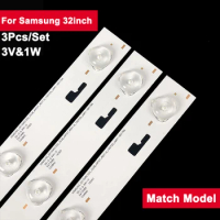 630mm 3V Tv Led Backlight Strip For Samsung 32inch LM41-00175A 3Pcs/Set Tv Repair Parts 32VLE5527 32VLE6565 32VLE55