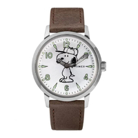 TM-TW2R94900 Welton x Peanuts Snoopy Baseball นาฬิกาข้อมือผู้ชาย สีน้ำตาล