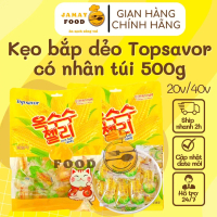 Kẹo ngô bắp dẻo Topsavor có nhân túi 500g thơm ngon | Ăn vặt Jamay Food