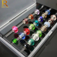 Jewelry Box for Pandora Beads Transparent/Black/White Acrylic Bracelet Charms Storage Case Trollbeads Holder Collection Tray Box