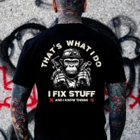Kemeja-T Siri Monyet, CODLog, Rekaan Perniagaan Monyet, Baju Semboyan Biasa (Disyorkan untuk Membeli