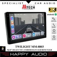 Head Unit Android 9&10 inch Mobile Tech M-tech MM-8803 Twilight Series Ram 12 GB Rom 512 GB QLED Wir