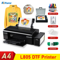 A4 DTF Printer T shirt Printing Machine For Epson L805 DTF Printer Directly to Film Transfer Printer For Fabric impresora dtf