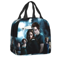 2023 New The Twilight Saga Vampire Insulated Lunch Bag For School Office Fantasy Film Leakproof Cooler Thermal Lunch Box Kids