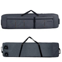 Professional protable 88 key keyboard electronic organ bag backpack soft gig shoulders/ roller synthesizer package case cover