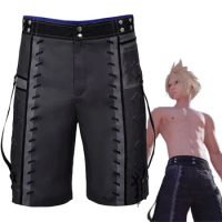 FF7 Rebirth Cloud Adult Cosplay Beach Shorts Short Pants Anime Game Final Cosplay Fantasy VII Costume Disguise Men Fancy Outfits