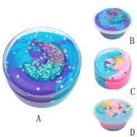 Beautiful Color Mixing Cloud Slime Scented Stress Kids Clay Toy Modeling Clay Fluffy Floam Slime Scented Adults Slime Fluffy toy