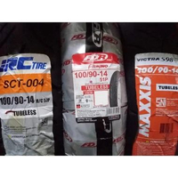 Gabungan Ban Luar Motor 100/90-14 Tubeless (Bonus Pentil Tubeless Besi) - IRC SCT-004 IRC SCT-004